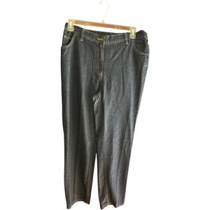 NWOT Woman Within dark rinse jeans Sz 14W